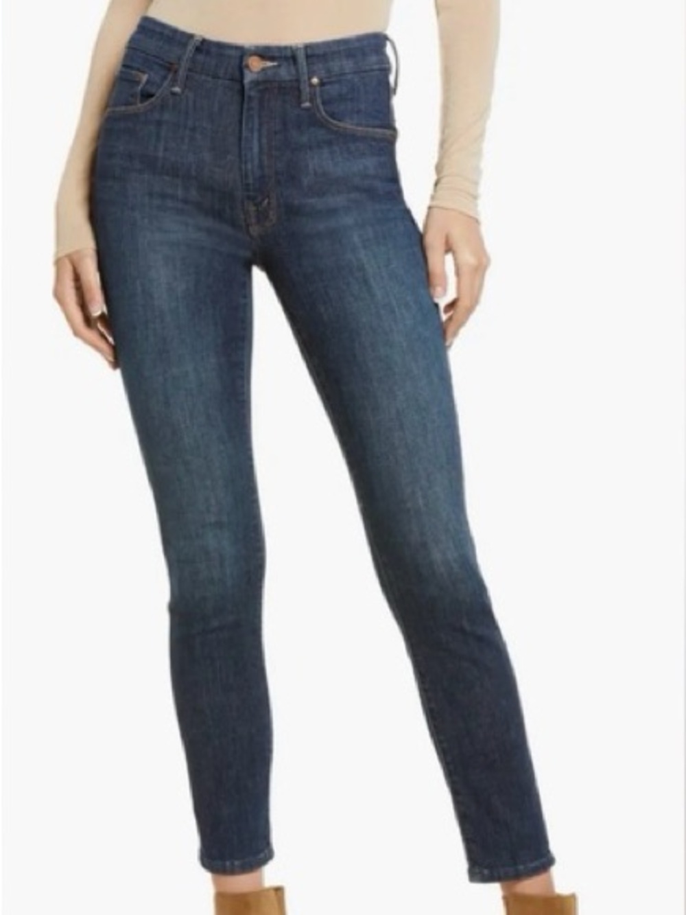 Mother Jeans Womens 26 The Looker Crop Switch It Up High Rise